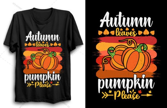Autumn Fall T Shirt Design Pumpkin Spice