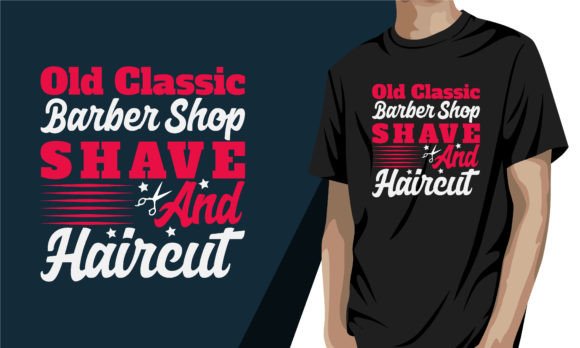 Barber T-Shirt Design Graphics for Real Publishing