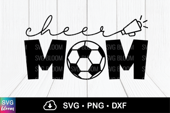 Cheer Mom Football Graphics & Graphic Templates