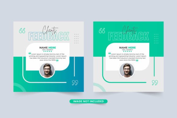 Customer Service Review Testimonial Graphics