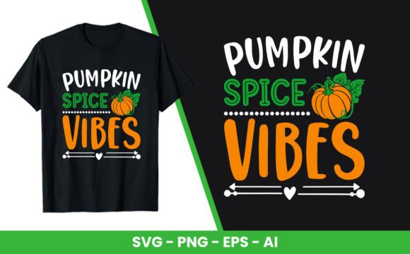 Pumpkin Spice Vibes T-Shirt Design