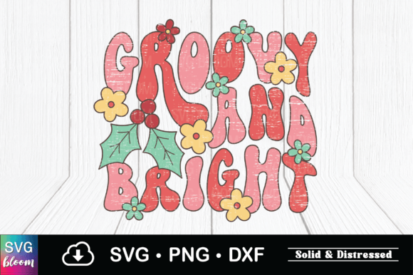 Retro Groovy and Bright SVG Graphics & Templates