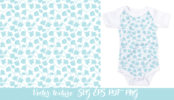 Small Light Blue Flowers Texture Vector: Graphics & Textures