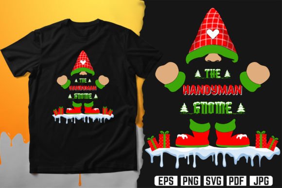 The Handyman Gnome T-Shirt Design Vector: Graphics for Local Branding